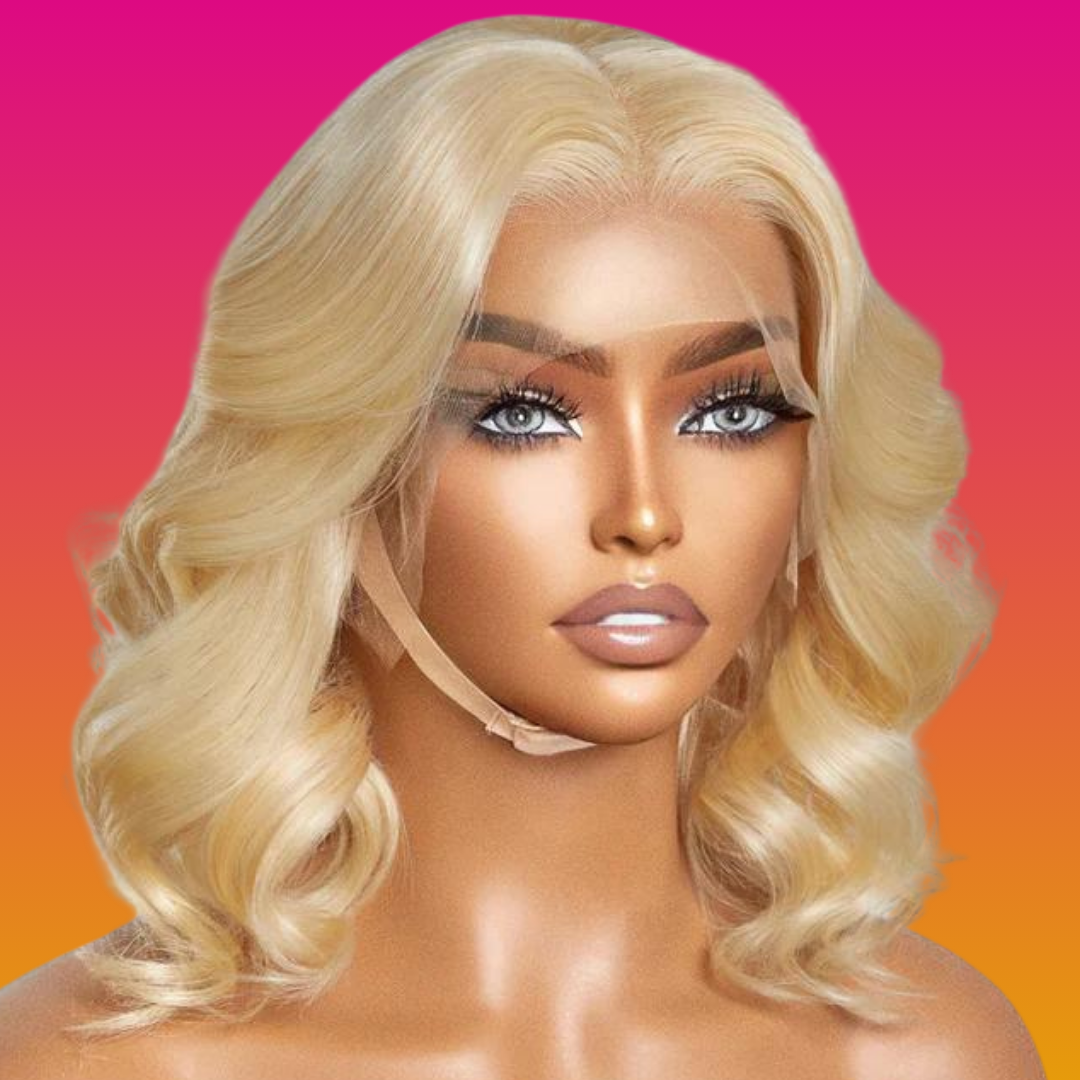 Russian Blonde Bob Wigs