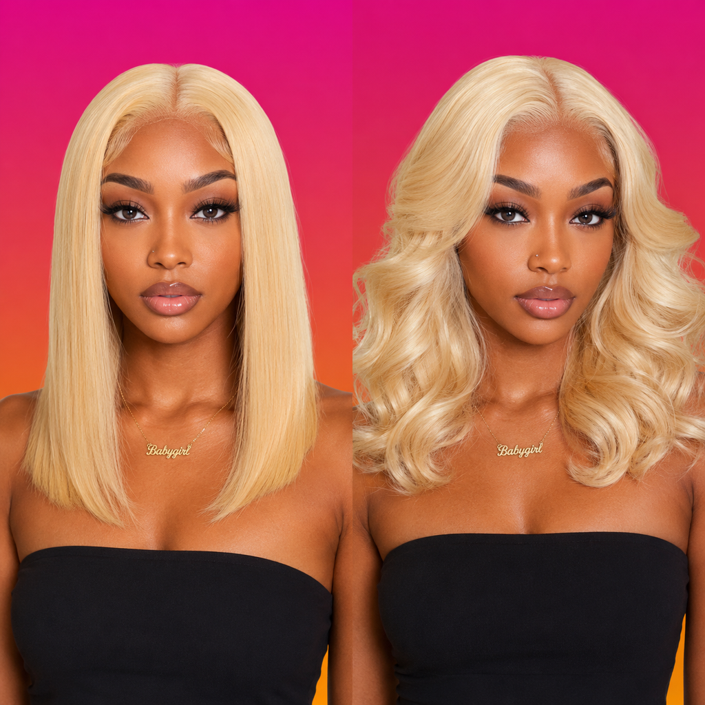 Russian Blonde Bob Wigs